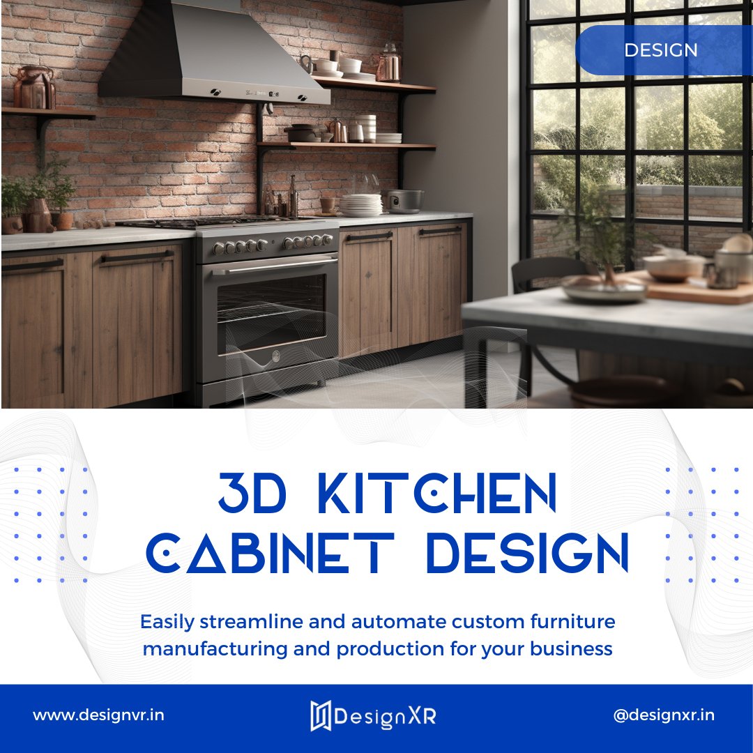 Upgrade your kitchen designs with our innovative 3D kitchen cabinet solutions! 🍽️✨ Streamline and automate custom furniture manufacturing

#DesignXR #KitchenDesign #3DCabinetDesign #InteriorDesign #CustomFurniture #Innovation #HomeImprovement #DesignSolutions