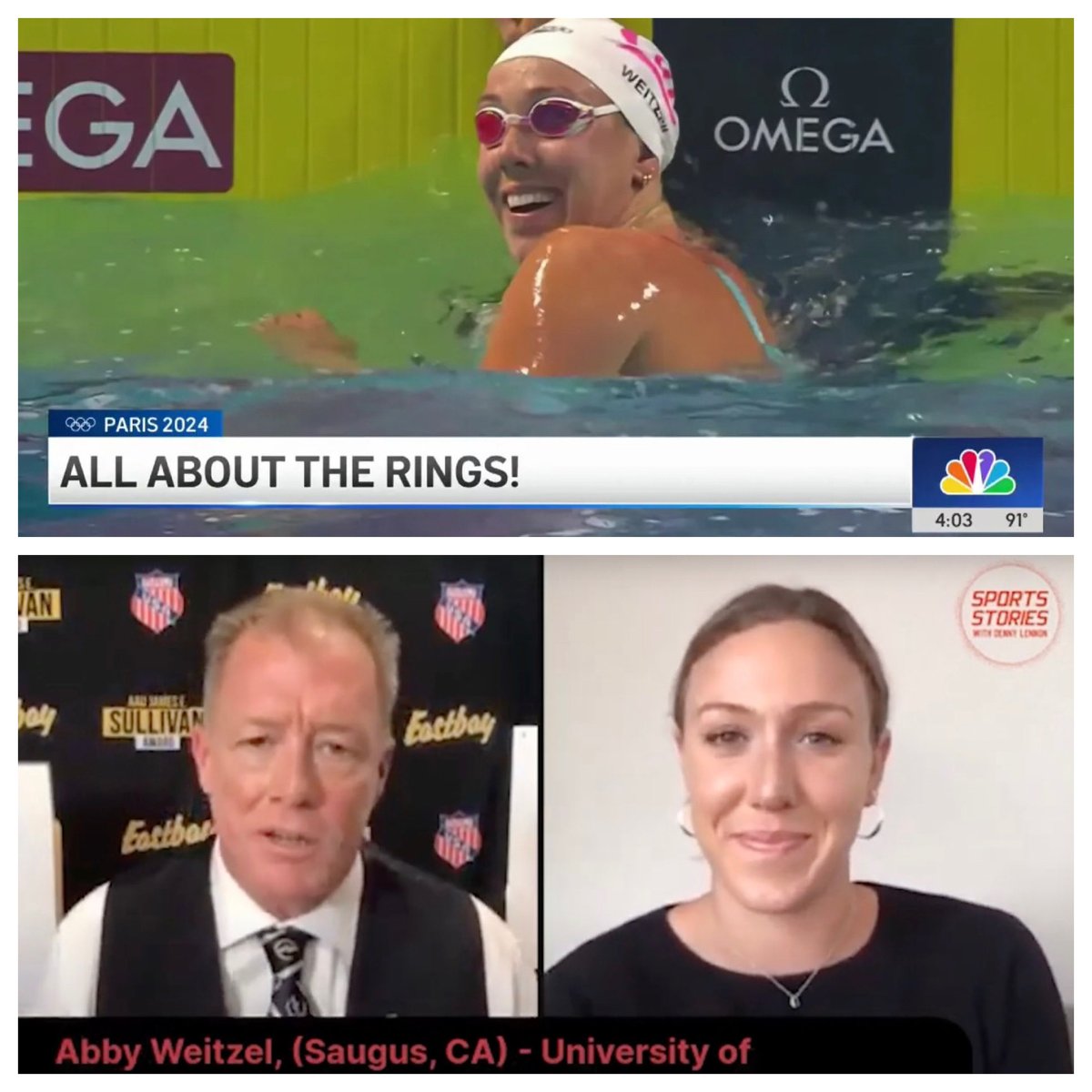 #SSDLNews - ⁦<a href="/AbbeyWeitzeil/">Abbey Weitzeil</a>⁩ wins silver in Paris with 4x100m freestyle team.