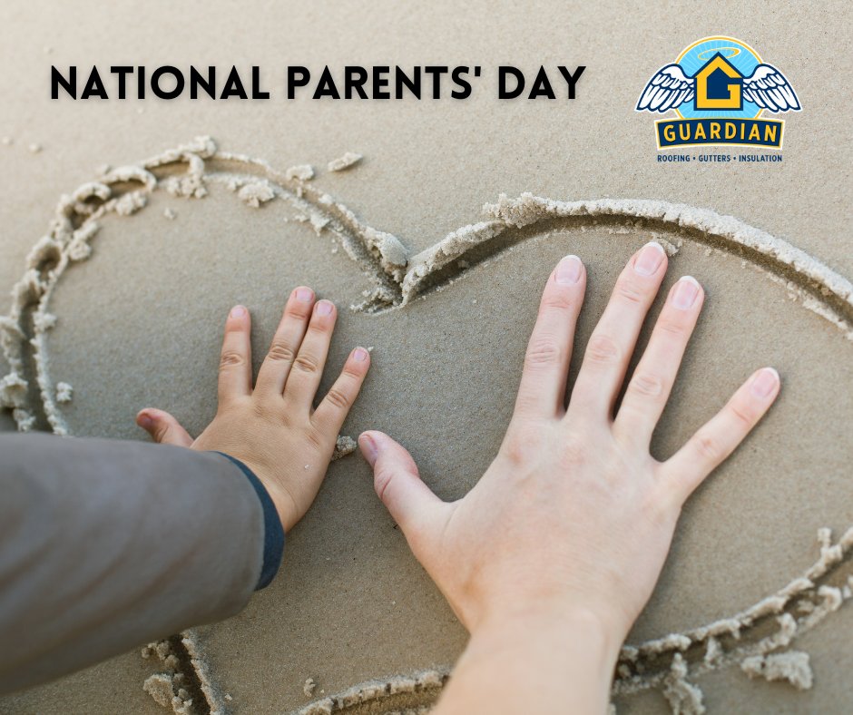 Guardian_WA's tweet photo. Celebrate your parents today for National Parents Day! We're grateful for all the amazing parents out there. Your love, dedication, and hard work shape our community.  #NationalParentsDay #GuardianRoofingGuttersandInsulation https://t.co/1abyr3xHBq