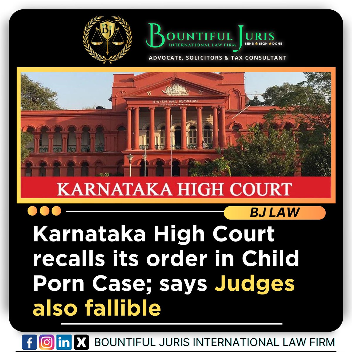 Bountiful_Juri's tweet image. Karnataka High Court recalls its order in Child Porn Case; says Judges also fallible
.
Follow Us For More Updates 
.
.
.
.
#judges #fallible #case #childcase #recall #orders #karnataka #bountifuljuris