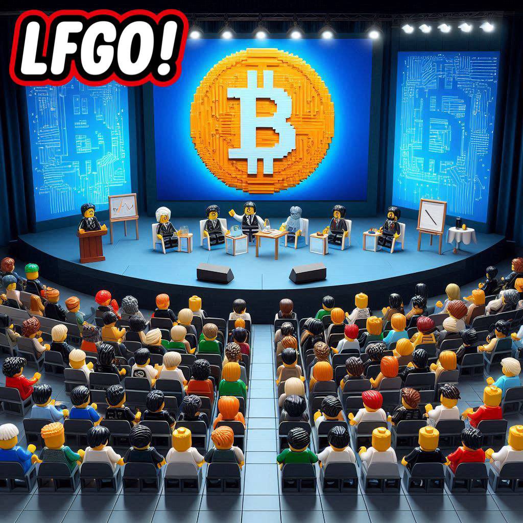 LFGOcommunity's tweet photo. We are hosting our own Bitcoin Conference next week in LFGO Land. All little plastic people are welcomed! https://t.co/QDl3smclFo
