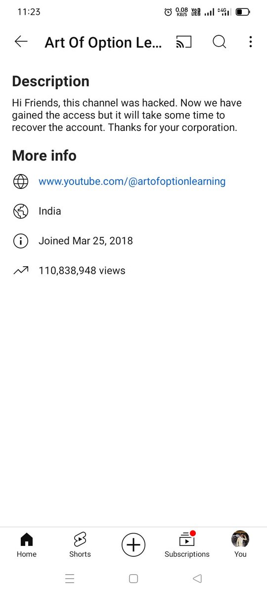 profitwithproof's tweet photo. Someone Hacked #ghanshyamyadav Sir's Youtube Channel https://t.co/UMRlu1YHSv
