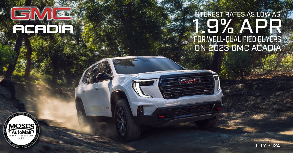 mosesautomall's tweet image. Experience summer in style with the GMC Acadia from Moses AutoMall! ☀️🚗 Spacious, versatile, and perfect for family adventures. Explore our inventory: moseshuntingtongm.com/searchnew.aspx… #GMCACADIA #SummerDrive #MosesAutoMall