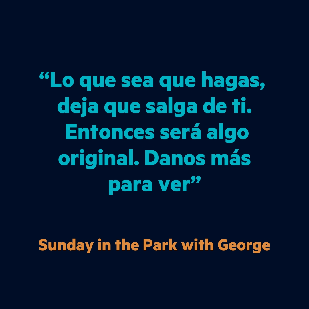 ¿Conocéis "Sunday in the Park with George"? 🌟

#SOMAcademy #TeatroMusical #musicaltheatre #danza #canto #interpretacion #artist