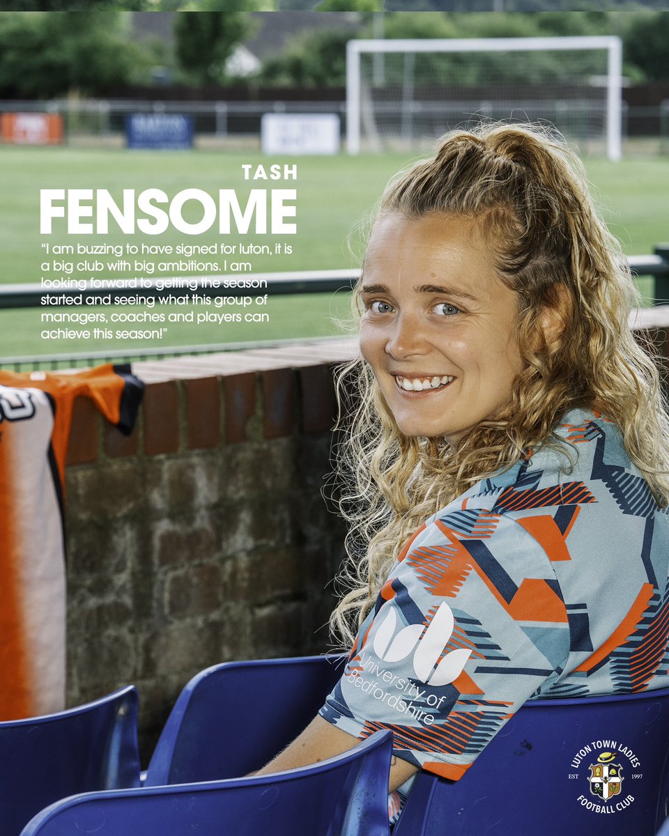 LutonTownLadies's tweet photo. We caught up with new signing Tash Fensome to hear her thoughts on singing for the Town 🧡

📸 @duncanjackphoto

#LutonTown #COYH #WeAreTheLadies #Hatters #LTLFC https://t.co/cmMB7Jsimo