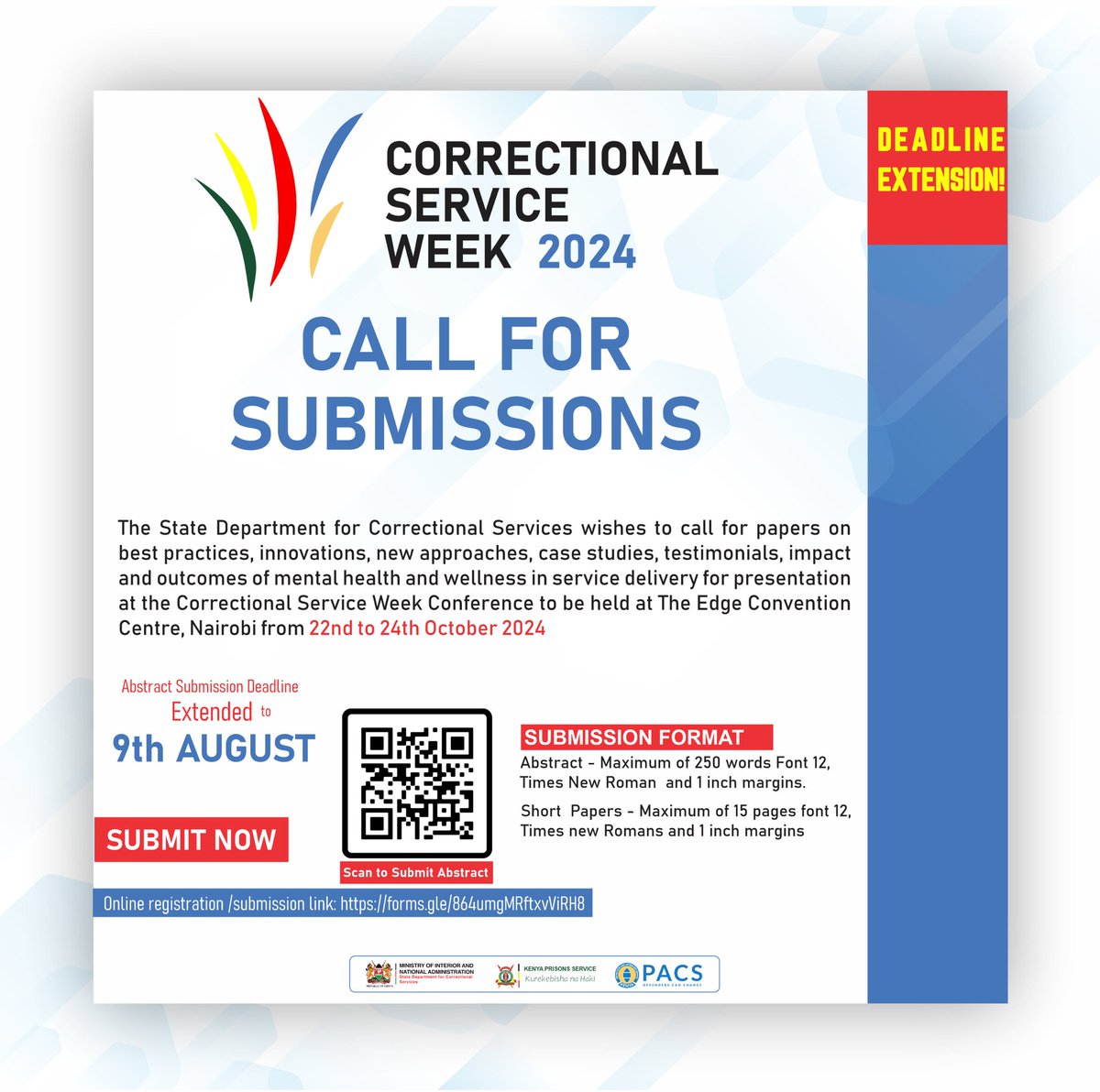 📢 Call for Papers! Submissions are invited for the upcoming #CSW2024 conference. Share your innovative research, insights, experiences and ideas with an audience for heads of service, policymakers, corrections and mental health practitioners, researchers, academia, and partners.