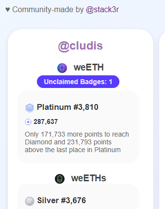 stack3reth's tweet image. Don't want to miss out on @MitosisOrg unclaimed Expedition Badges across all assets?  I've got you covered! 🎖

mirank.vercel.app now checks unclaimed badges for you!   See it, click on it, claim it, and never miss it again! 🤝