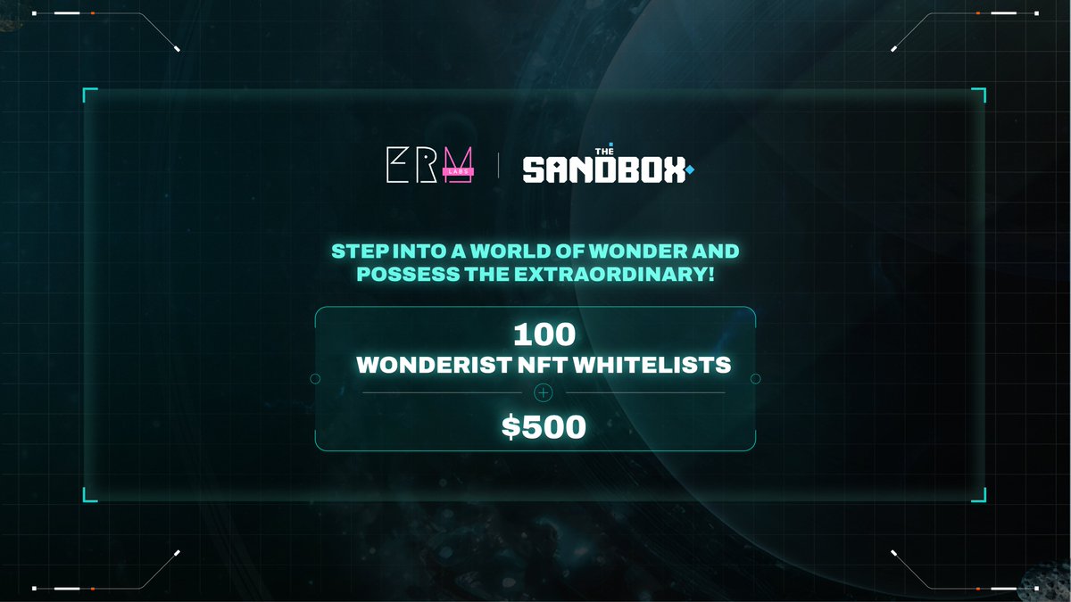 Space3_gg's tweet photo. 🌈 The Wonder World is expanding! @erm_labs presents a new exciting mission.   

🎁 Reward: 100 Wonderist NFT Whitelists and 500U  

The Wonderist collection is a series of 3,000 unique avatars, each a ticket to escape room missions, treasure hunts, and more.  

Own Wonderist NFT for exclusive perks: token drops, tournaments, exclusive content, etc. 

Seize the opportunity NOW!