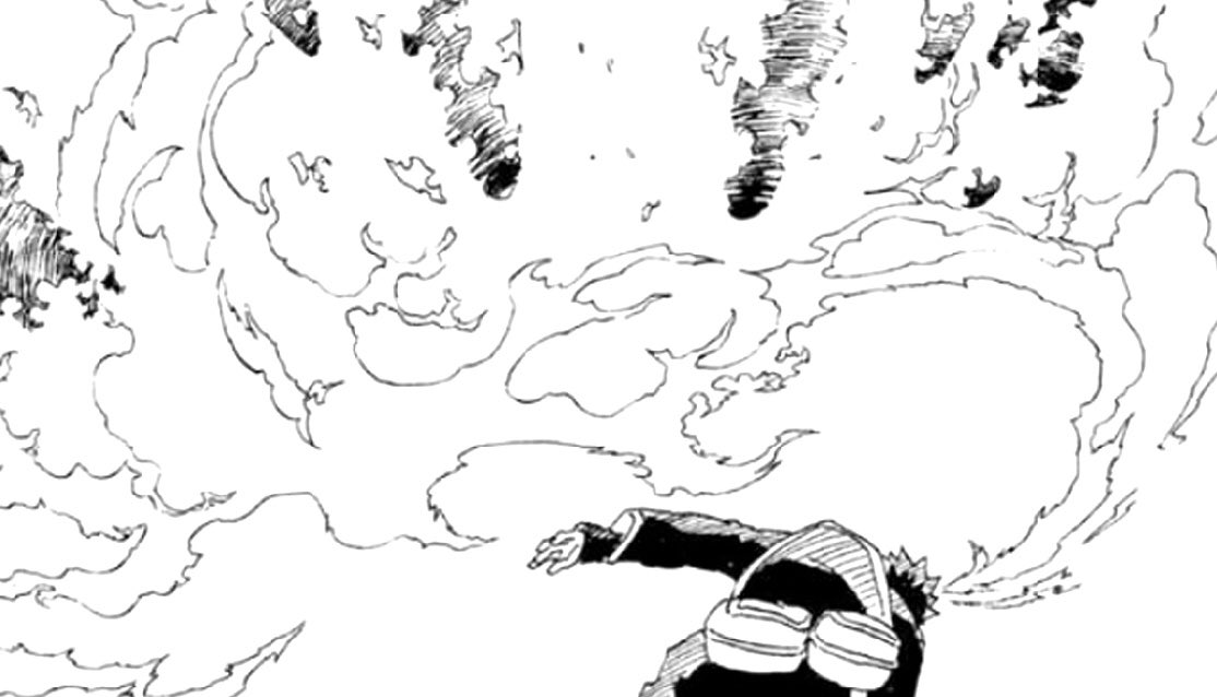 ในระหว่างที่กำลังทำภารกิจ จู่ ๆ เหล่าคุไนก็พุ่งเข้ามาทุกทั่วสารทิศ

โอบิโตะรีบวิ่งเข้ามายืนอยู่ตรงกลาง มือเล็กรีบประสานอินทันที

“พวกนายหลบไป ตรงนี้ฉันจะจัดการเอง !”

เขาฝึกวิชาเพลิงนี้จนชำนาญ
มันถึงเวลาแล้วที่จะนำออกมาใช้

“ 火遁・豪火球の術— !”