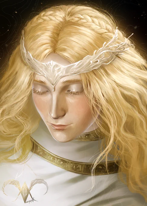 Lord brother. I'm going to be a god. If we honour our part of the vow, promise me you'll be my consort. I'll make the world a gentler place..#ELDENRING #Miquella 