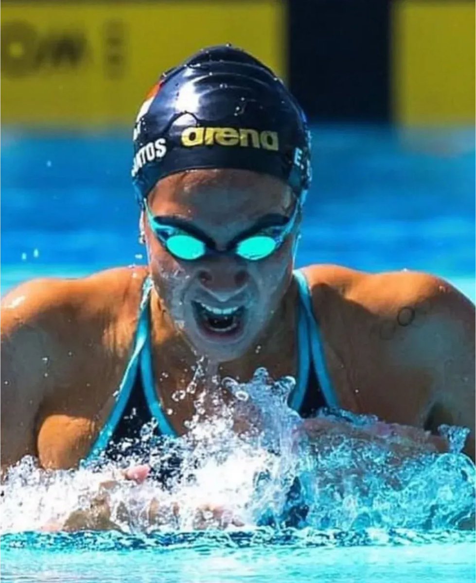 La panameña Emily Santos llega en sexto lugar, al detener el cronómetro en 1:09.94, en la prueba 100 metros pecho, en los Juegos Olímpicos Paris 2024. #OlimpiadasParís2024