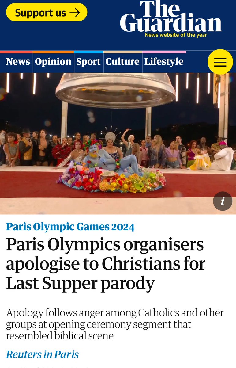 Paris Olympics organisers apologise to Christians for Last Supper parody

Thank you to everyone who made their voices heard!