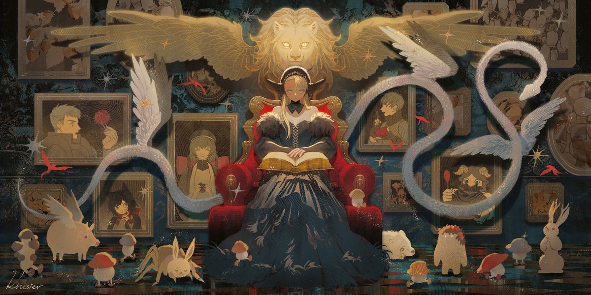 🌌𝓛𝓸𝓻𝓭 𝓸𝓯 𝓓𝓻𝓮𝓪𝓶🦁🪽
Let’s be together forever.
#ダンジョン飯 
#DungeonMeshi