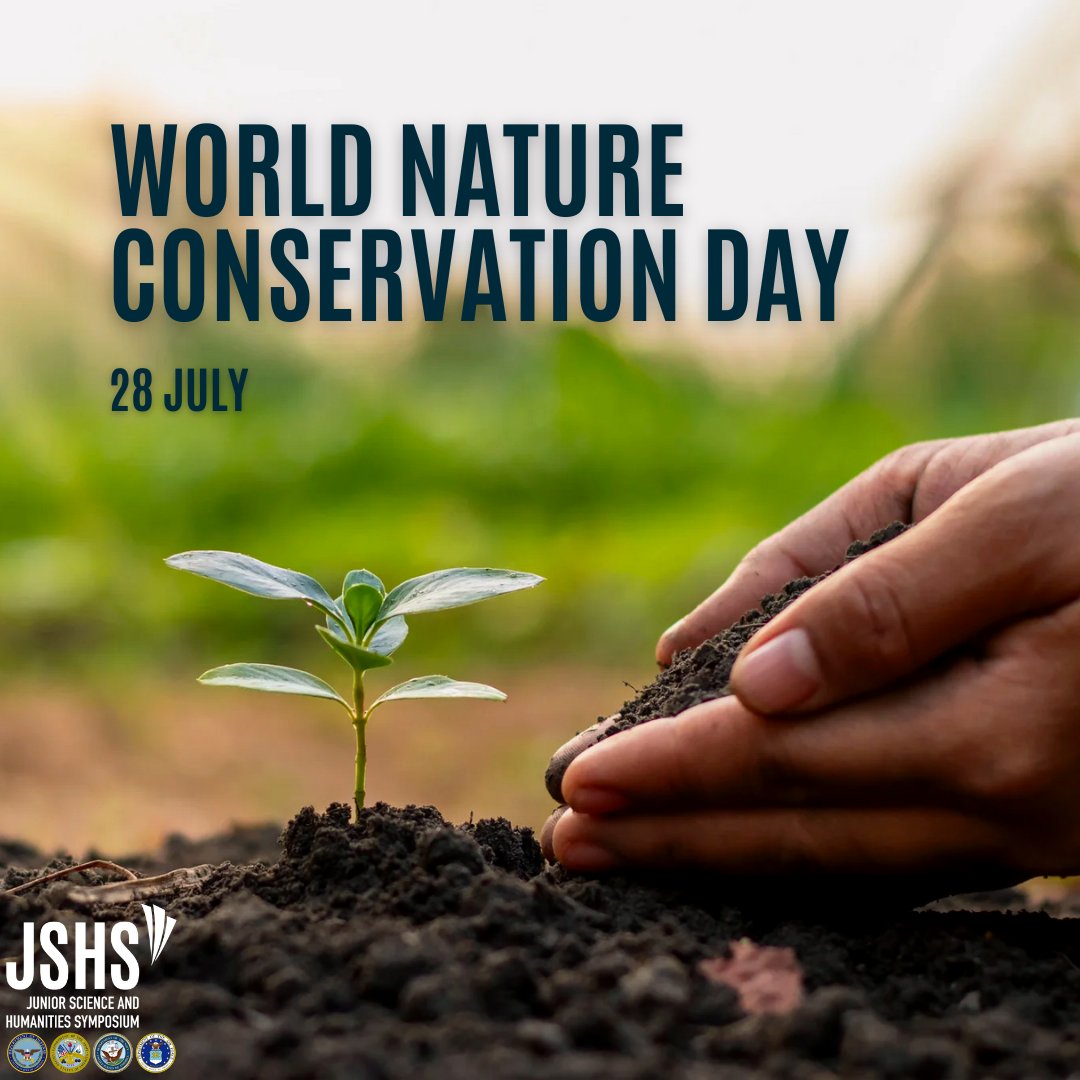 Go_JSHS's tweet photo. Happy World Nature Conservation Day! This observance focuses on preserving a healthy environment and natural resources. If you are a student interested in #EnvironmentalScience, #JSHS has a competition category for you! Visit https://t.co/niVVj0AEft to learn more. https://t.co/apVllYVoIv