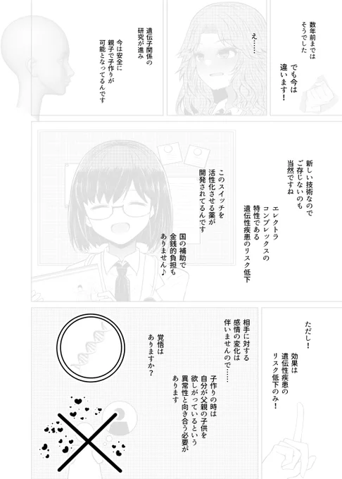遺伝性疾患のリスクがなければ実父と以下略、4巻が7月24日に発売されたばっかりだけど5巻も描いてるので頑張ります。宜しくね。 