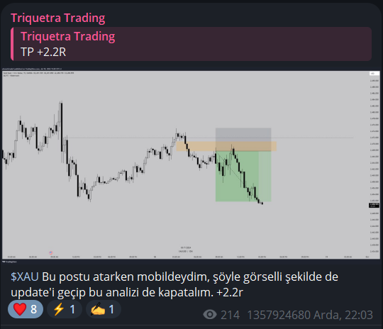 Emremsb1's tweet photo. Çok aktif olarak buraya işlem ve chart atmasam bile @TriquetraTrade olarak telegramda çok kısa süre içerisinde hep birlikte total 10r'dan fazla miktarda kâr elde ettik.

Attıgım işlemlerden ziyade grubumuzda olan kişilere, dostlarıma katkıda bulunabilmenin verdigi heyecan ve sevinç bambaşka.

Eğer aramıza katılmak isterseniz aktif olarak ilerledigimiz telegram grubumuza gelebilirsiniz. https://t.co/3zVRlBVF8p