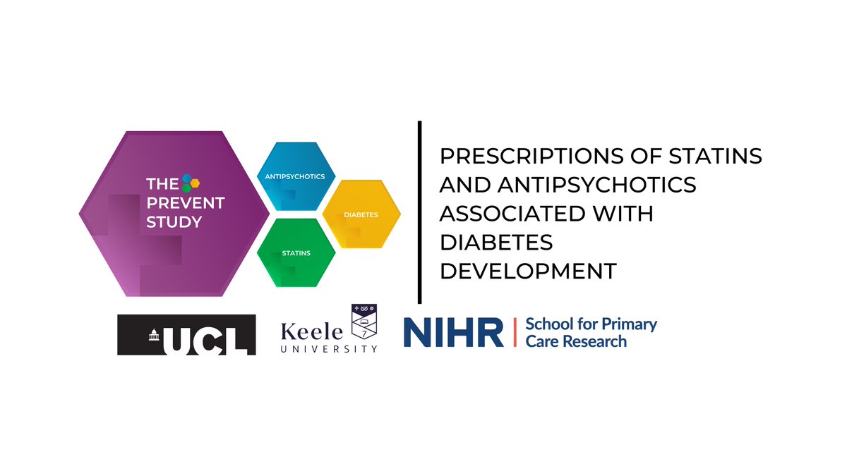 JC Bazo-Alvarez (@juanbazoa) on Twitter photo The PREVENT project is a database study aiming to understand how statins and antipsychotics may be linked to the development of diabetes in those with psychosis. This study has an active PPI group that designed this fantastic study logo! <a href="/ucl_thin/">UCL CEHRAM Team</a> <a href="/UCL_PCPH/">UCL Primary Care & Population Health</a> The PREVENT project is a database study aiming to understand how statins and antipsychotics may be linked to the development of diabetes in those with psychosis. This study has an active PPI group that designed this fantastic study logo! <a href="/ucl_thin/">UCL CEHRAM Team</a> <a href="/UCL_PCPH/">UCL Primary Care & Population Health</a>