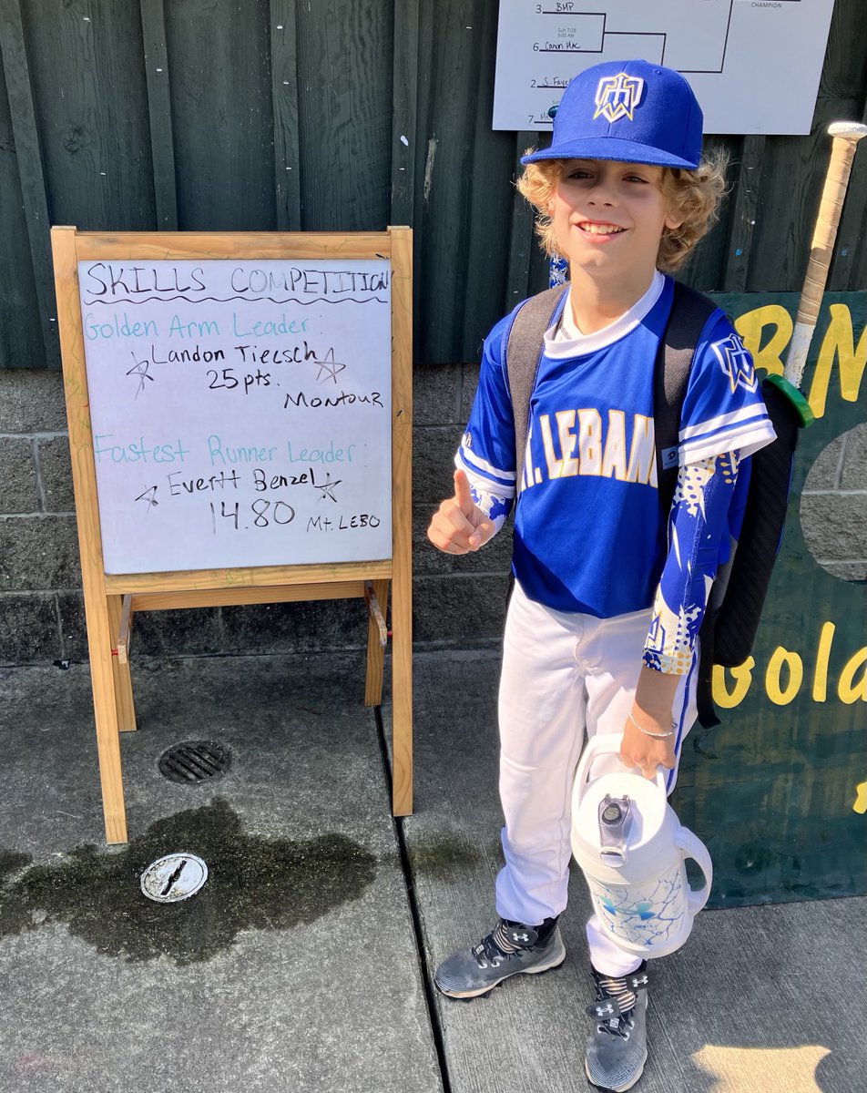 coachbenzel's tweet photo. Speed kills!  Everett won the fastest base running contest at the BMP tournament!  Good job pal https://t.co/F5dXRU0zPD