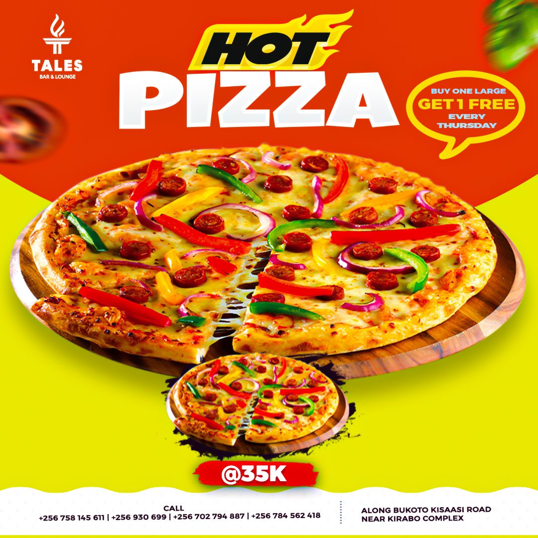 Taleslounge_kla's tweet image. Who is ready for Pizza Thursday? 

Buy 1, get 1 free for just 35K. 

Bring your friends and enjoy double the deliciousness. 

#PizzaThursday
#TalesOfTheNight