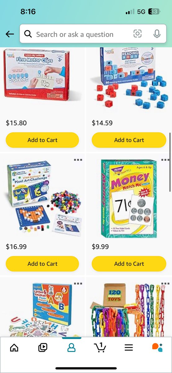 What is something new you're trying to add this year? 🆕🆕

It would be so awesome to creat a task box area with sensory and learning tools for my students ❤️❤️

amazon.com/hz/wishlist/ls… #clearthelist <a href="/amazon/">Amazon</a>