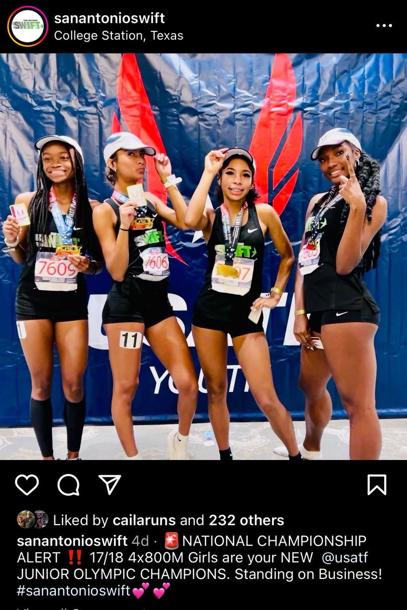 Brennan Track & Field/Cross Country (@brennantrack) on Twitter photo Summer track is ๐ฅ! Caila Lyons is on a roll at UTATF Junior Olympic Nationals. So farโฆ
๐ฅ 2nd in the 1500m with a PR of 4:39.88!
๐ฅ A NATIONAL CHAMPION in the 4x800m relay
And she is not done โฆ still to come the 4x4 and 800m! Letโs get it <a href="/LyonsCaila/">Caila Lyons</a> ! Summer track is ๐ฅ! Caila Lyons is on a roll at UTATF Junior Olympic Nationals. So farโฆ
๐ฅ 2nd in the 1500m with a PR of 4:39.88!
๐ฅ A NATIONAL CHAMPION in the 4x800m relay
And she is not done โฆ still to come the 4x4 and 800m! Letโs get it <a href="/LyonsCaila/">Caila Lyons</a> !