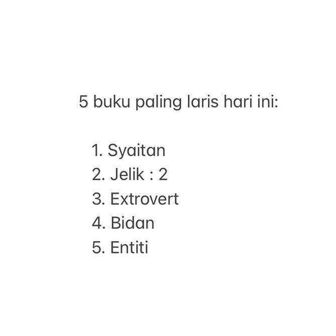 KedaiFixi's tweet image. Top 5 hari ini. Terima kasih! #3BukuFixiRM65 @ujahamza @IsmiFaIsmail @abstrakim @nilkuhaku @yo_sapit