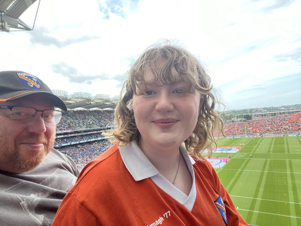 Peter_u105's tweet image. Here we go…@Armagh_GAA v @Galway_GAA at Croke Park, Dublin.
All-Ireland Football Final 2024 
@officialgaa 
#BringTheOrange