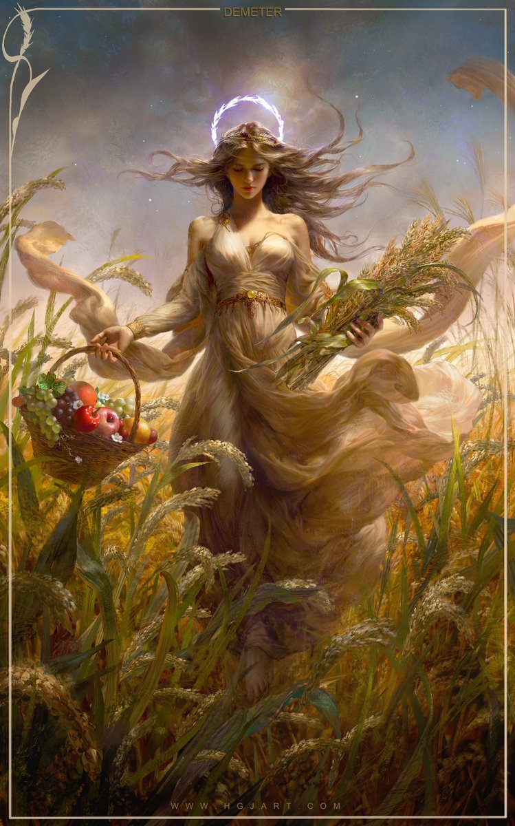 HgjArtt's tweet image. Demeter 
goddess of harvest