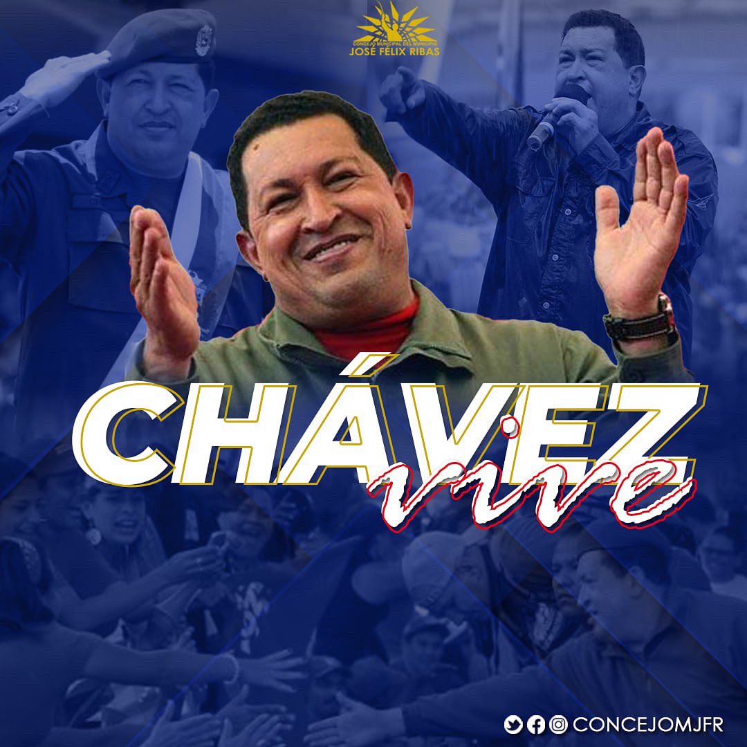 Desde El Ilustre Concejo Municipal del municipio José Félix Ribas, hoy #28Jul conmemoramos el 70 Aniversario del natalicio de Hugo Chávez Frías, líder visionario que dejó una huella imborrable en nuestro país  #Venezuela.

¡Chávez vive en el alma del Pueblo!
