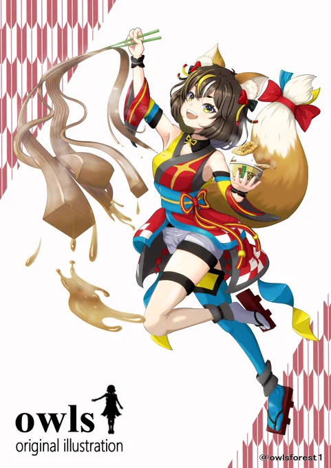 再び過去絵で申し訳ありません、またどんぎつねです。新しい絵は少しづつ進めております。皆さん、今日も1日お疲れ様でした。それではおやすみなさい、良い夢を#イラスト #みんなで楽しむtwitter展覧会 