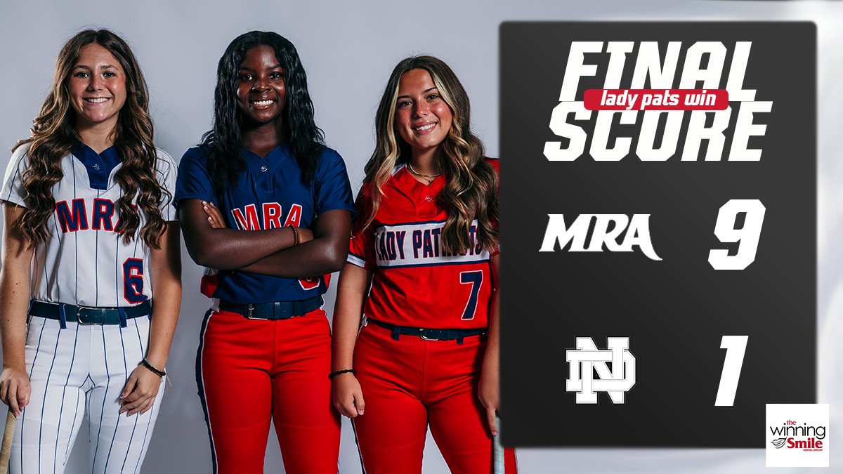 𝗙𝗶𝗿𝘀𝘁 𝗪𝗶𝗻 𝗨𝗻𝗱𝗲𝗿 𝗢𝗱𝗼𝗺

The Lady Patriots get their first win under new head coach Mary Blair Odom with a 9-1 victory over North Delta yesterday.