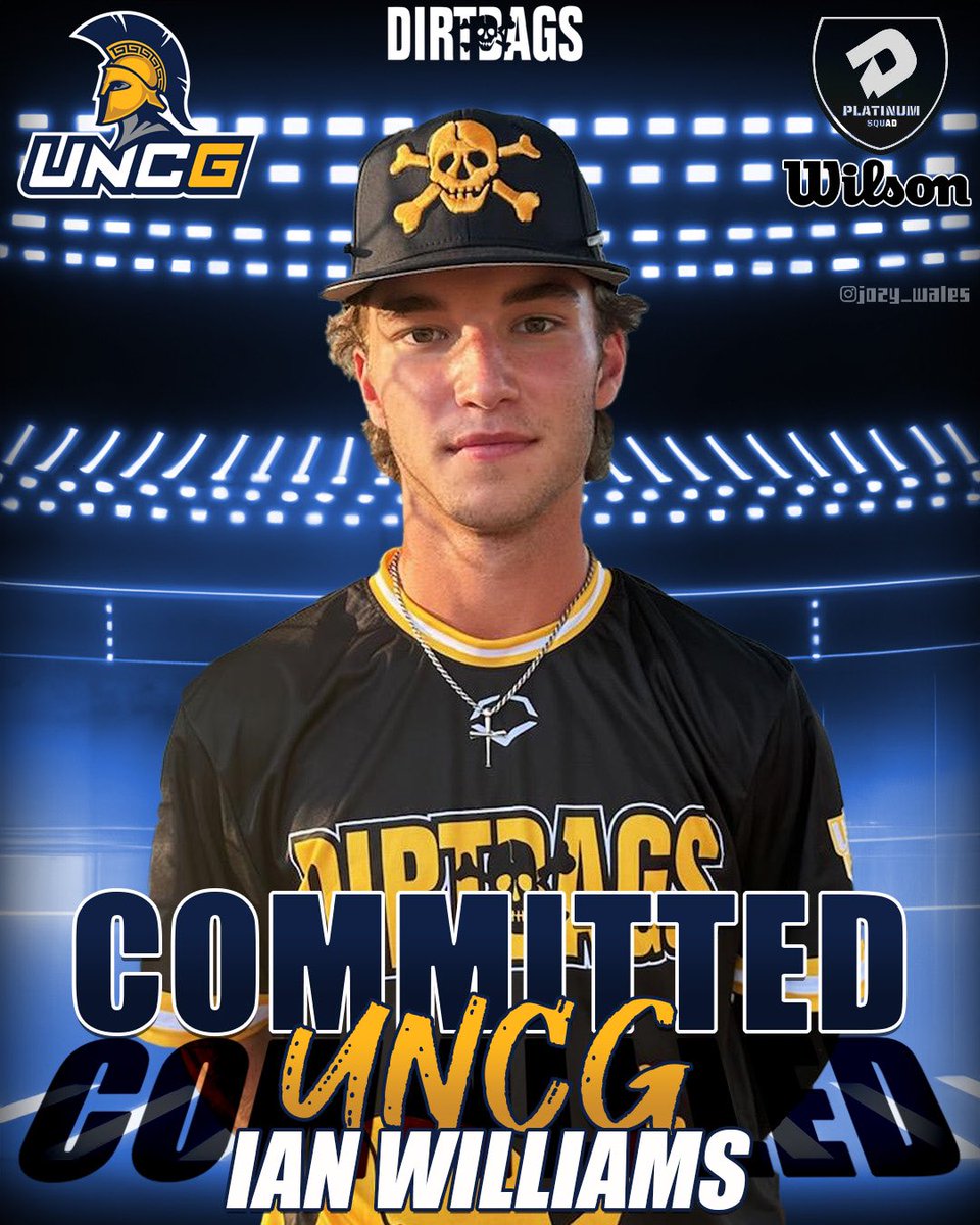 Congratulations Ian Williams (2025 Wake Forest High School Outfielder) on his commitment to UNC-Greensboro! ☠️⬆️