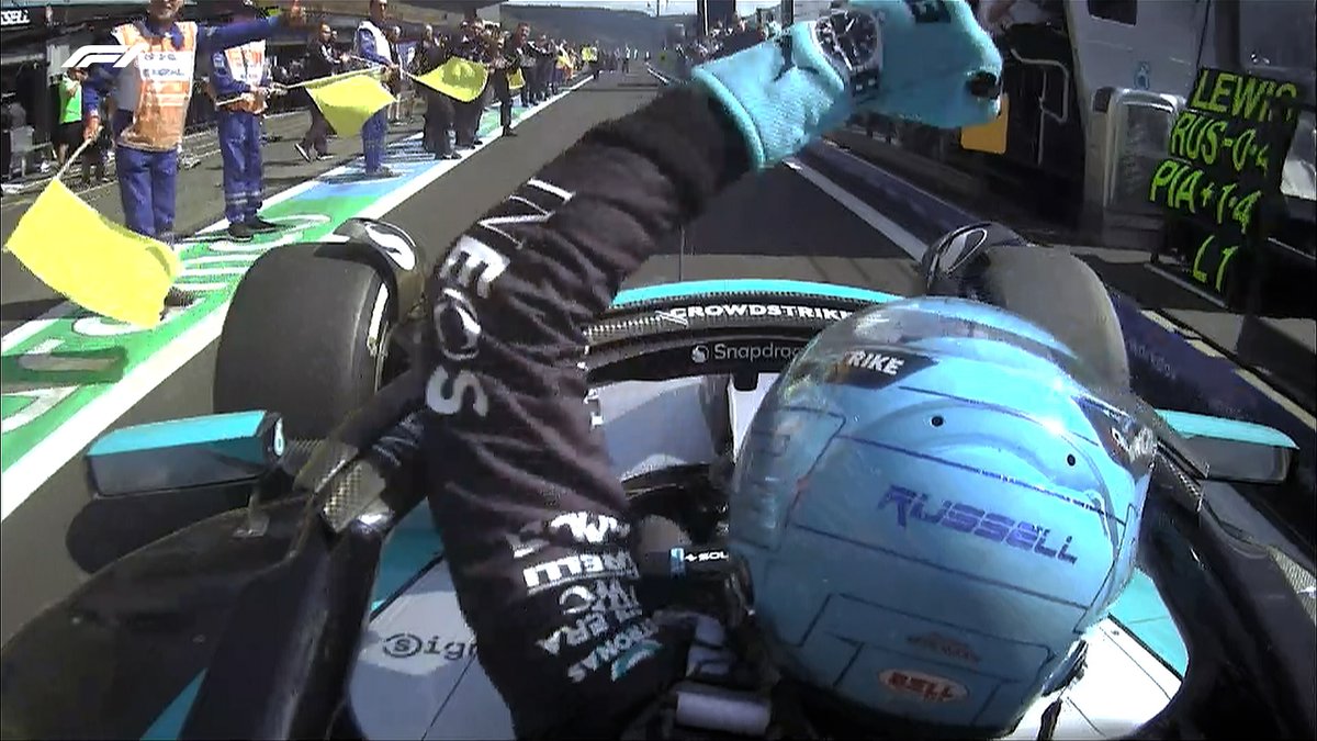 F1's tweet image. We think George enjoyed that one! 🤩

#F1 #BelgianGP