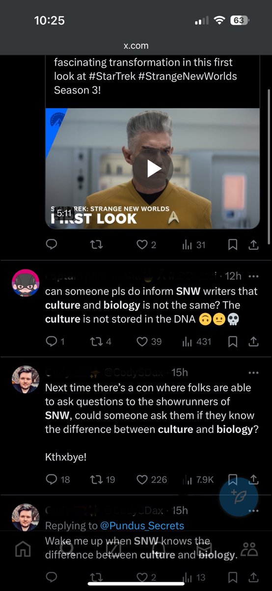 So, I’ve watched Star Wars fans melt down over first Andor, then Ahsoka, and now the Acolyte on here. I can definitively say that Star Trek fans weren’t paying attention to the lesson, i.e. “don’t assume canon is broken because you saw a 5-minute preview”.