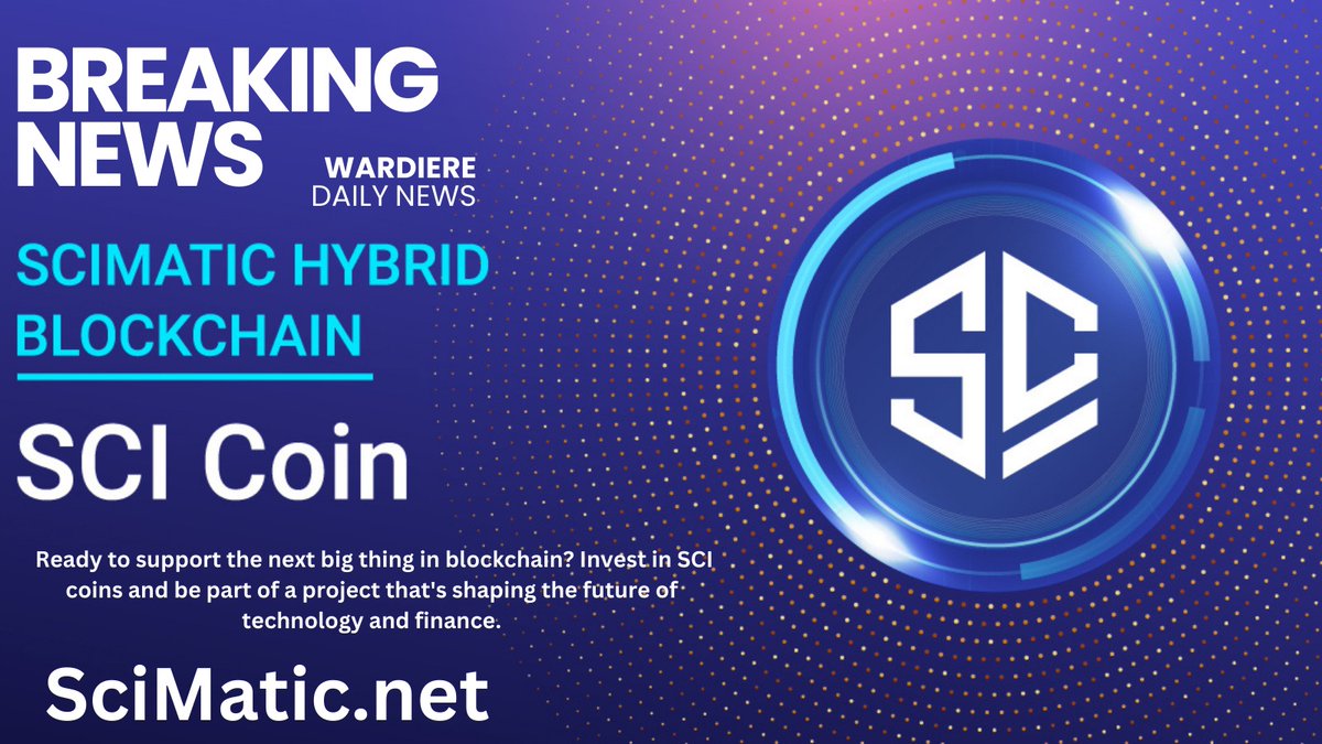 Scimatic2's tweet image. Con SCI Coins, investi nel futuro della scienza e della tecnologia. Unisciti a noi e contribuisci a costruire un mondo migliore per tutti! 🚀🌍 #Investimenti #Futuro #attualità #Criptovaluta