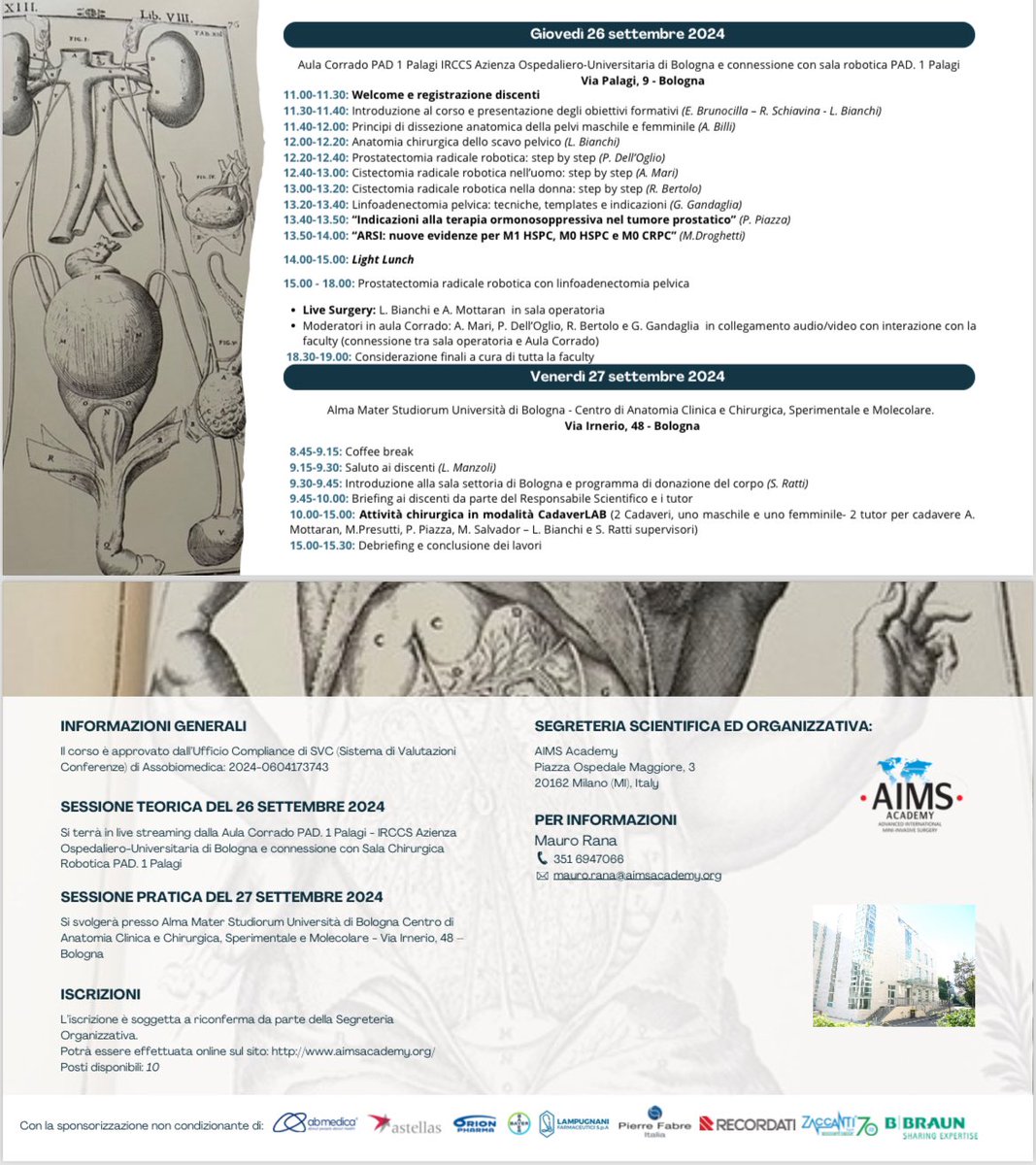 Lorenzo Bianchi (@lorenzo26232839) on Twitter photo Pelvic urologic surgical anatomy course: robotic live surgery and cadaver lab at <a href="/Unibo/">UniversitΓ di Bologna</a> IRCCS SantβOrsola, Bologna
Great faculty! Thanks speakers and sponsors <a href="/Eugenio74446325/">Eugenio Brunocilla</a> <a href="/riccardoschiav6/">riccardo schiavina</a> <a href="/andreamari08/">Andrea Mari</a> <a href="/GGandaglia/">Giorgio Gandaglia</a> <a href="/paolo_delloglio/">Paolo Dell'Oglio</a> <a href="/AngeloMottaran/">Angelo Mottaran</a> <a href="/pietropiazza/">Pietro Piazza</a> <a href="/RicBertolo/">ππππππ§ππ€ π½ππ§π©π€π‘π€ MD PhD</a> Pelvic urologic surgical anatomy course: robotic live surgery and cadaver lab at <a href="/Unibo/">UniversitΓ di Bologna</a> IRCCS SantβOrsola, Bologna
Great faculty! Thanks speakers and sponsors <a href="/Eugenio74446325/">Eugenio Brunocilla</a> <a href="/riccardoschiav6/">riccardo schiavina</a> <a href="/andreamari08/">Andrea Mari</a> <a href="/GGandaglia/">Giorgio Gandaglia</a> <a href="/paolo_delloglio/">Paolo Dell'Oglio</a> <a href="/AngeloMottaran/">Angelo Mottaran</a> <a href="/pietropiazza/">Pietro Piazza</a> <a href="/RicBertolo/">ππππππ§ππ€ π½ππ§π©π€π‘π€ MD PhD</a>