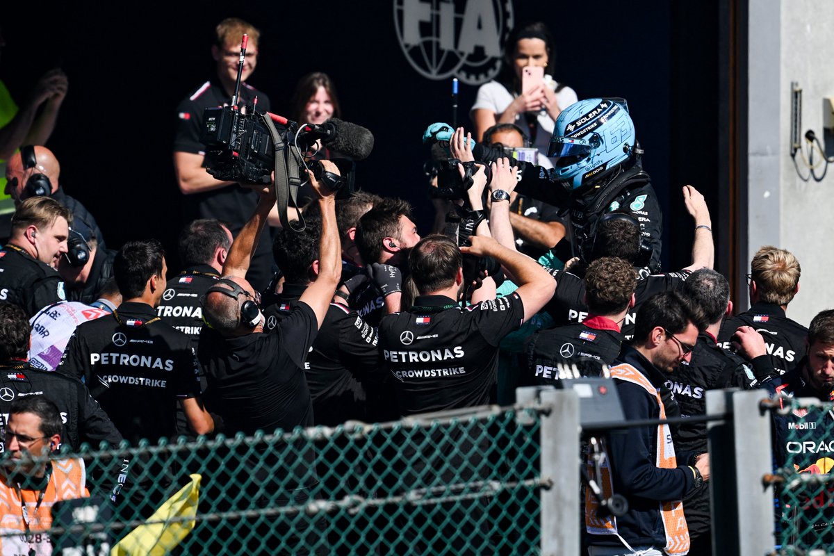 What a drive, George! 🤩

#F1 #BelgianGP