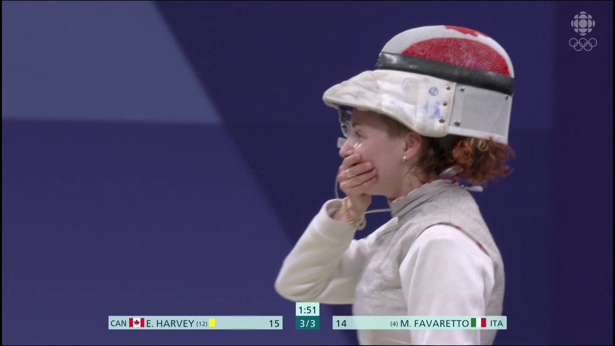 FANTASIC FENCING 🇨🇦🤺

Eleanor Harvey just upset the #4 seed (and #3 in FIE world rankings) in the women's foil

This is the first time a Canadian has ever reached an individual semifinal at the #Olympics