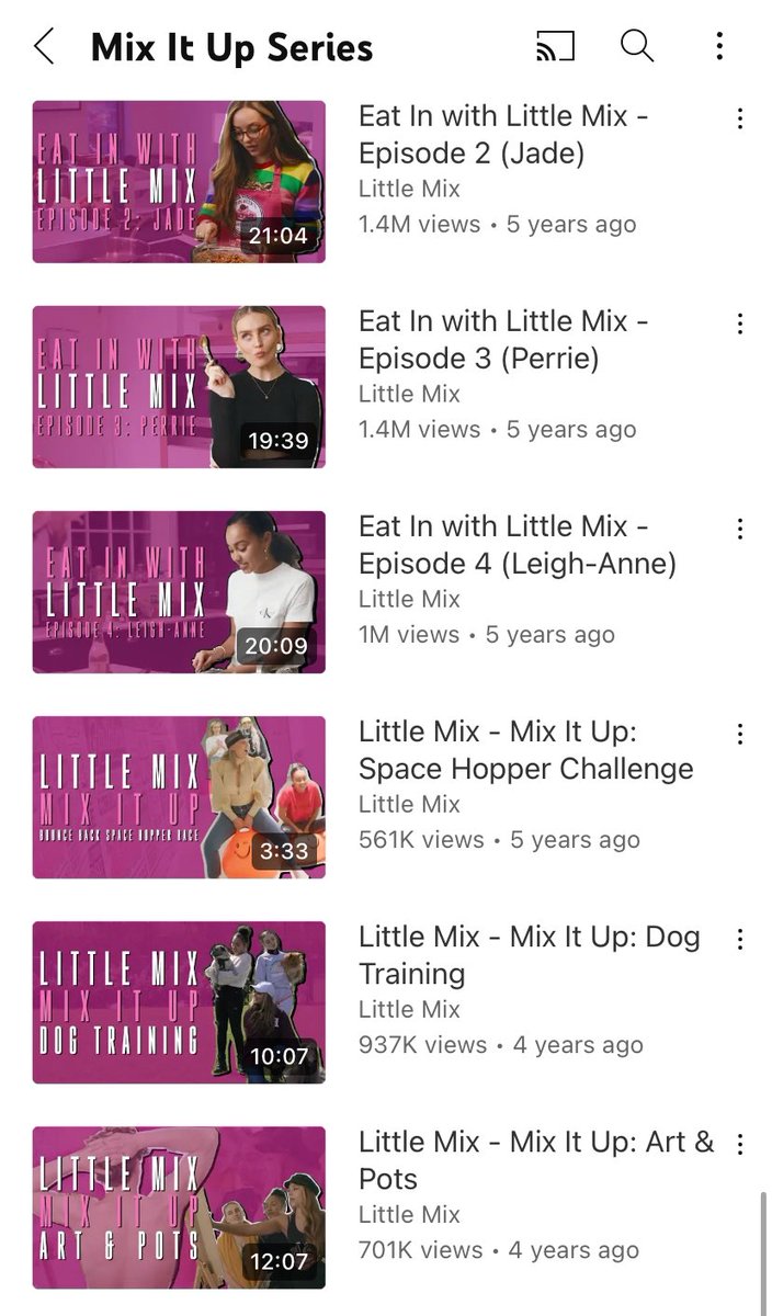 each little mix member having their own designated symbol, crazy dyed hair, variety shows, and dance practices like these are 2nd gen mothers