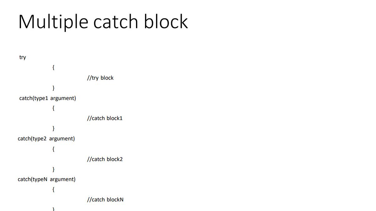 SumitKumar56064's tweet photo. #LSPPDay58,28th
Multiple catch Block,
with a code of array of elements to handle exception
 #60DaysOfLearning2024 #LearningWithLeapfrog  @lftechnology https://t.co/z260UuxNnV