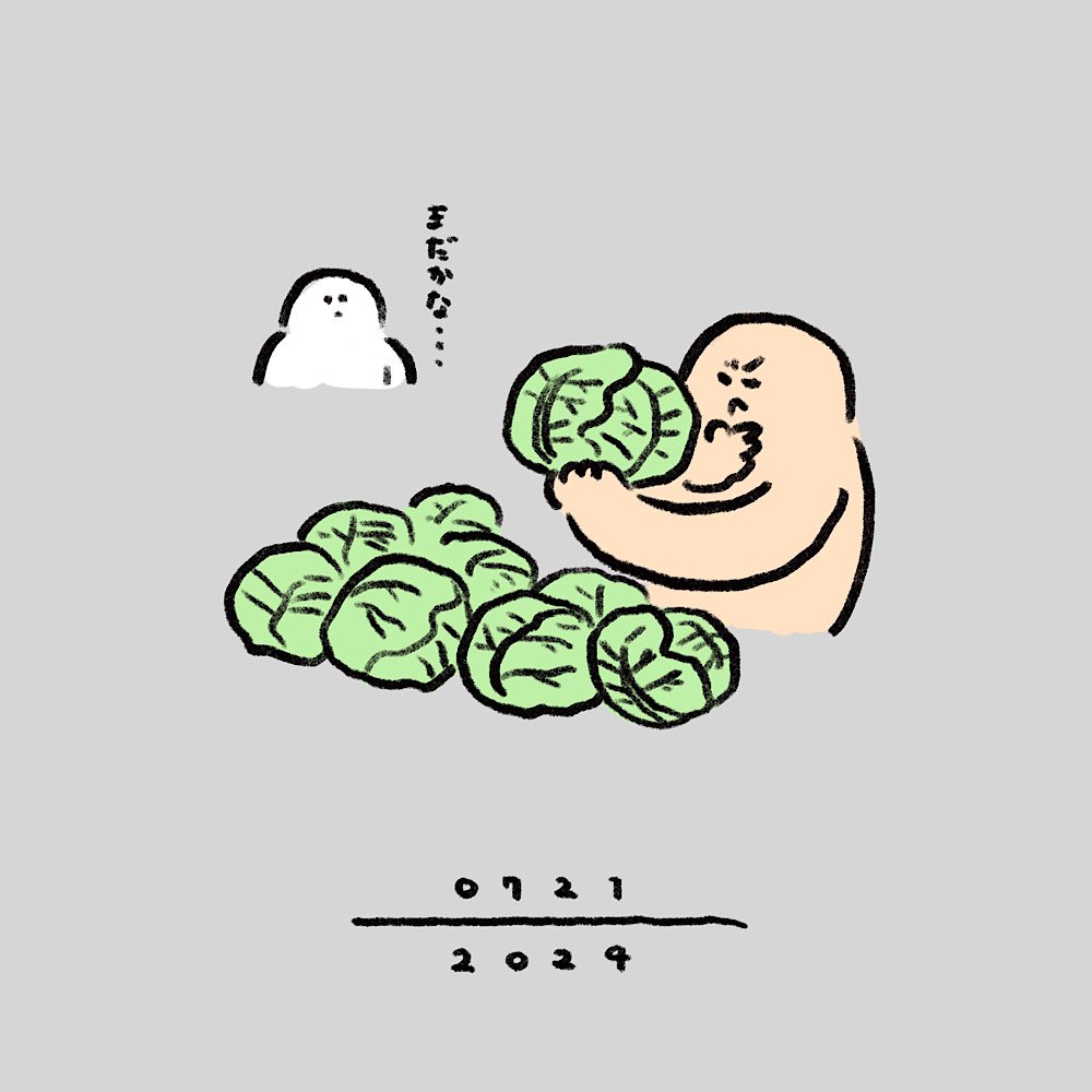 ずっとキャベツ吟味しているおばさんがいた日。 