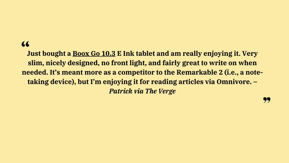 Spotted in the Verge newsletter 😍
Link to article: buff.ly/3xY3oWc 
#omnivoreapp #opensource #readlater