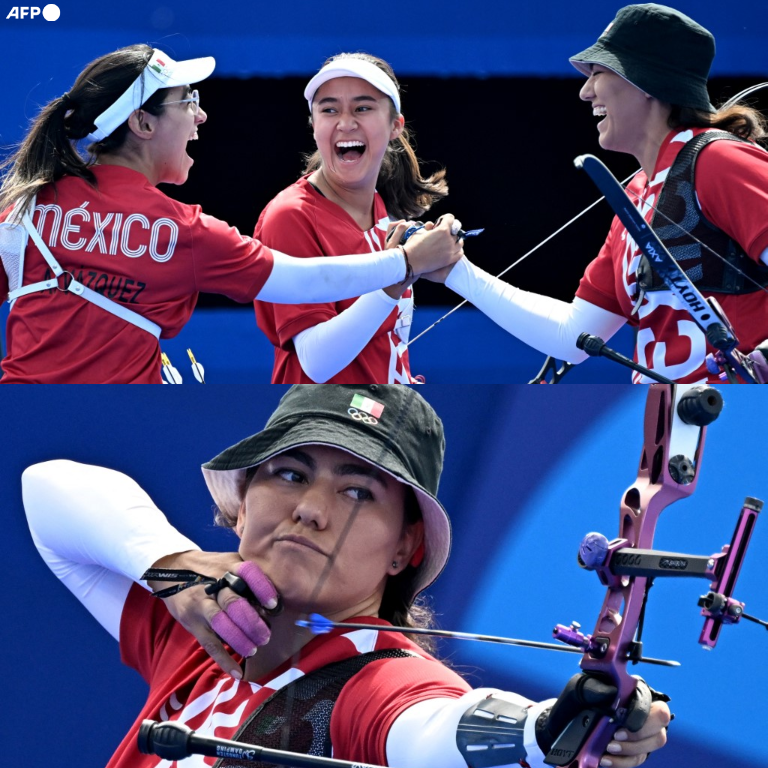 InvictosSomos's tweet photo. ¡¡OFICIAL!! ¡¡LA PRIMERA MEDALLA OLÍMPICA PARA MÉXICO EN PARÍS 2024!! ¡¡ÚLTIMA HORA!! Alejandra Valencia, Ana Paula Vázquez y Ángela Ruiz vencieron con autoridad a Holanda y se colgaron la MEDALLA DE BRONCE en los Juegos Olímpicos de París 2024. Primera vez en toda la historia que se obtiene una presea olímpica en tiro con arco por equipos femenil. Este tridente acaba de entregarnos una jornada para los libros del deporte mexicano. EL ORGULLO ES TOTAL.