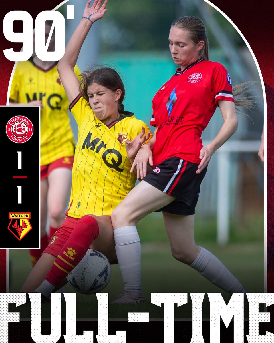 FULL TIME. 

It ends all square after a brilliant display from the team in some tough hot conditions 🥵

🔴 1-1 🟡

🔴⚪️⚫️ #UpTheChats | #InThisTogether