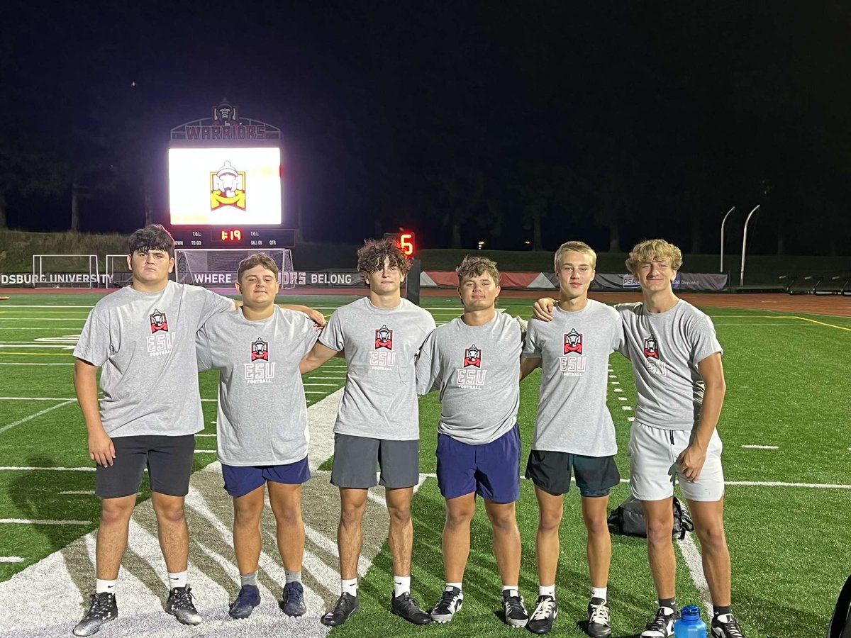 RyanZambo11's tweet photo. Awesome time at ESU friday night lights camp! Thank you coach @CoachJBurch @Coach_BIngeIII for teaching me new techniques. https://t.co/iN0ToUrsbl