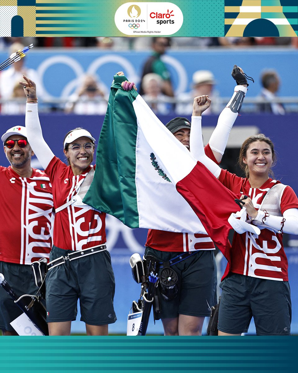 ¡QUÉ ORGULLO! 🤩🇲🇽🥉

Así festejan las arqueras mexicanas después de conseguir la primera medalla para México en #Paris2024 #ParísEsTuyo