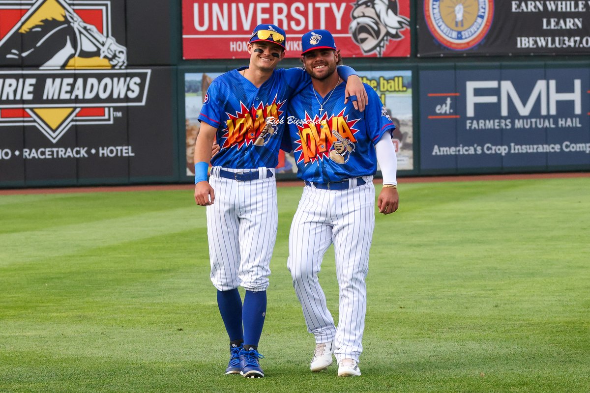 Two of the best!! Always great to see <a href="/b_windy20/">Bryce Windham</a> and <a href="/CalebKnight13/">Caleb Knight</a> during visits to the <a href="/Cubs/">Chicago Cubs</a> affiliates. #Cubs #CubsProspects <a href="/IowaCubs/">Iowa Cubs</a>