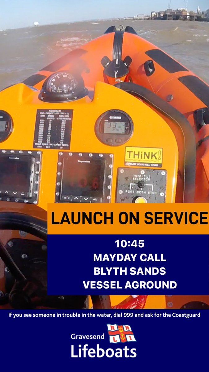 Two launches for Gravesend so far today.

#RNLI #RiverThames