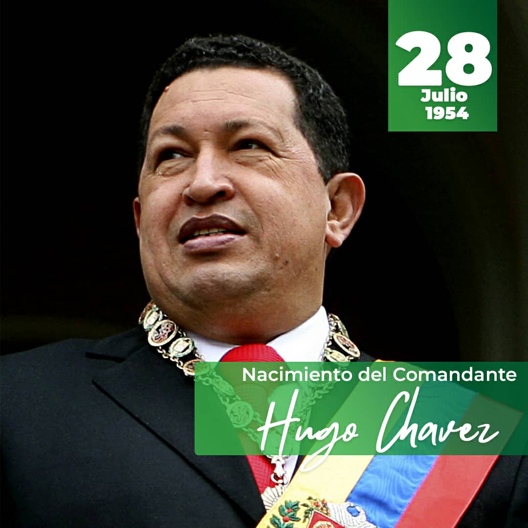 #28Jul | Hoy se cumplen 70 años del Natalicio del Gigante y Líder de la Revolución Bolivariana Hugo Chávez Frías, desde el Instituto Nacional de Tierras enaltecemos su legado y ratificamos nuestro compromiso de seguir construyendo la Patria de Bolívar y Chávez.