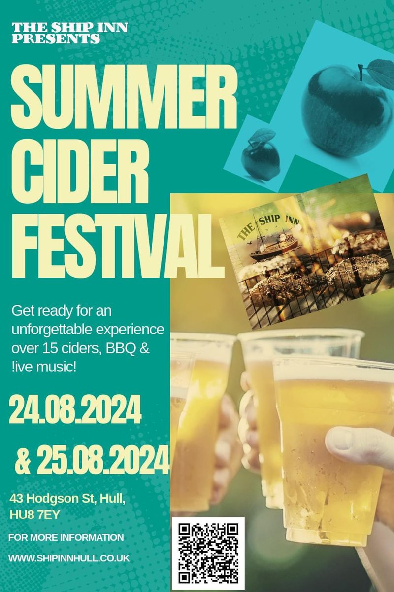 Get Ready for Summer 2024 with Our Cider Festival!

Over 15 ciders, cracking real ales, amazing local live acts, and BBQ - what more could you ask for this summer? Join us for our annual Summer Cider Festival and experience the best drinks and vibes our community has to offer.